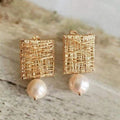 Delicate Artisan Pearl Earring