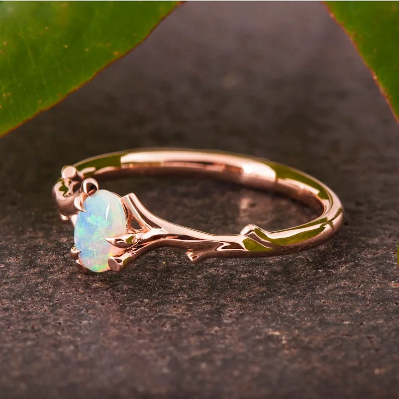 Delicate Artisan Gold Ring
