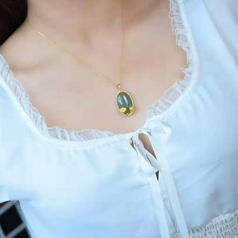 Delicate Artisan Gold Pendant