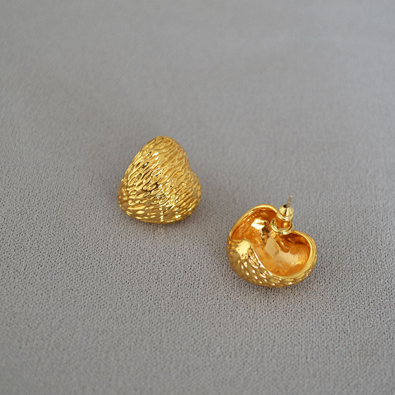 Vintage Handmade Gold Earring