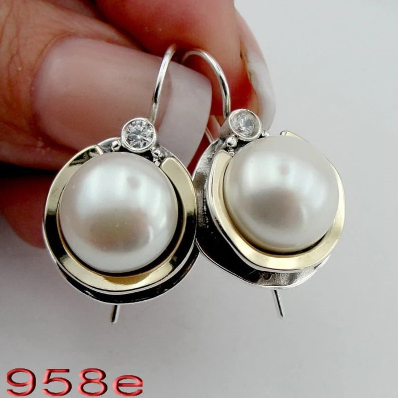 Delicate Artisan Pearl Earring