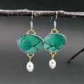 Delicate Artisan Pearl Earring