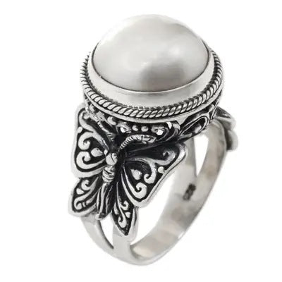Vintage Handmade Pearl Ring