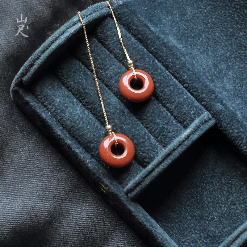 Delicate Artisan Gold Earring