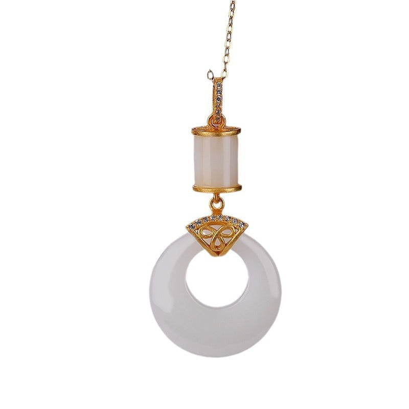 Delicate Artisan Gold Pendant