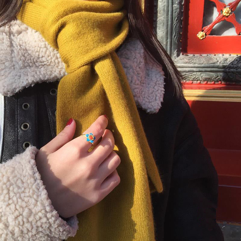 Delicate Artisan Gold Ring