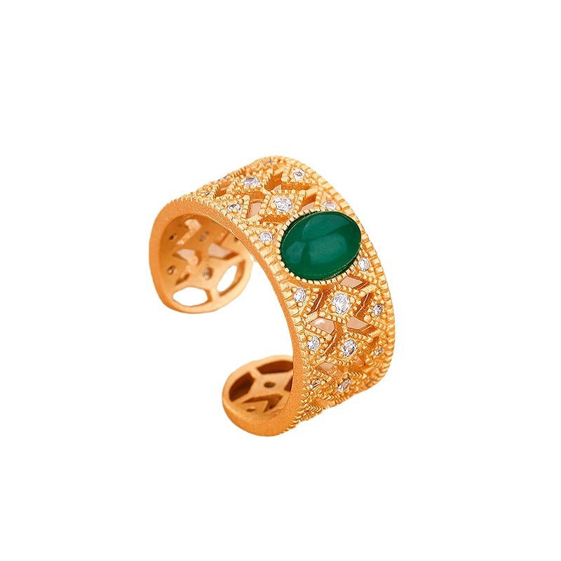 Delicate Artisan Gold Ring