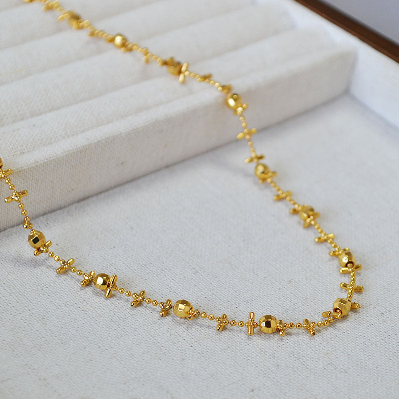 Delicate Artisan Gold Necklace