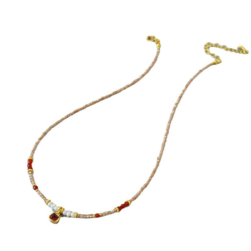 Delicate Artisan Pearl Necklace