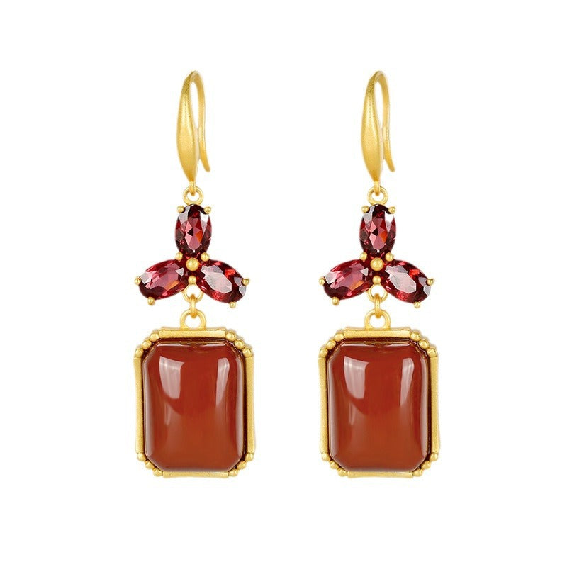 Vintage Handmade Gold Earring