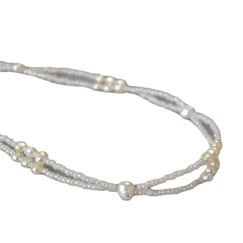 Delicate Artisan Pearl Necklace