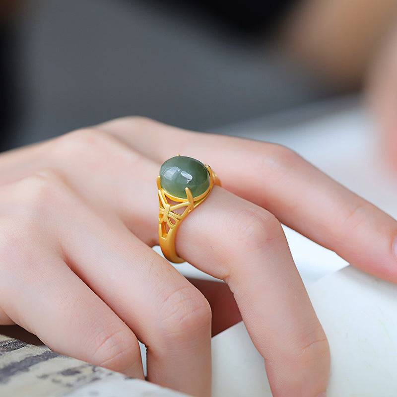 Delicate Artisan Gold Ring