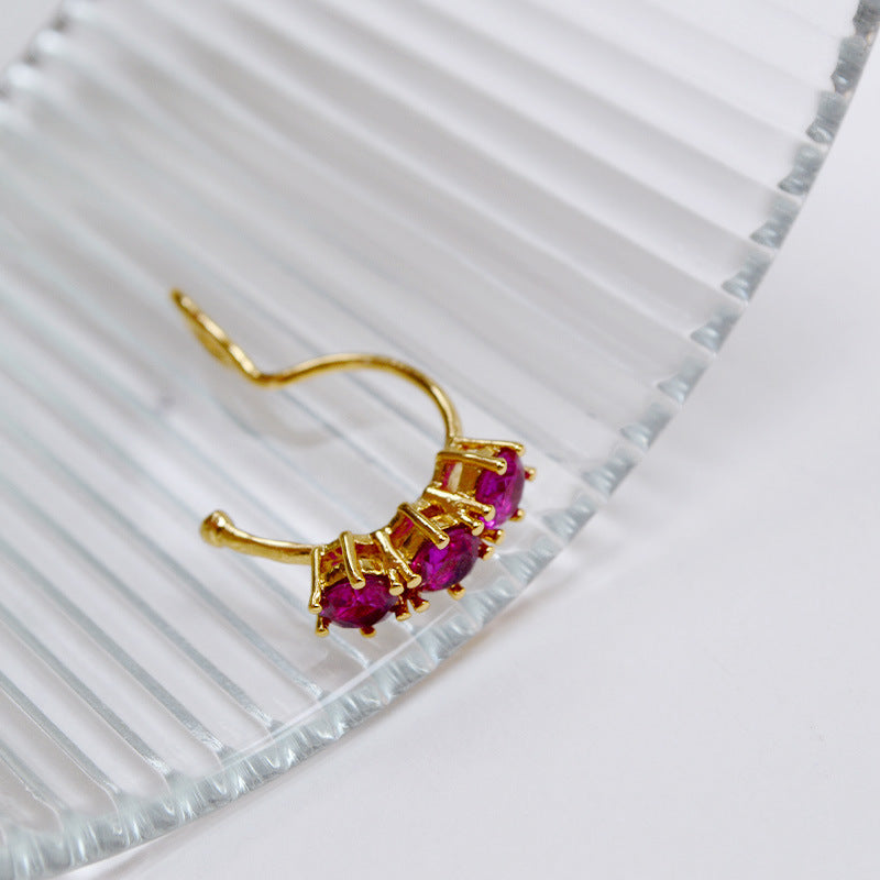 Delicate Artisan Gold Earring