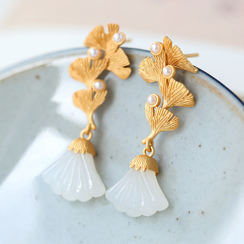 Vintage Handmade Gold Earring