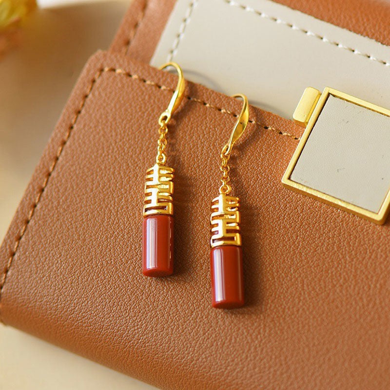 Vintage Handmade Gold Earring