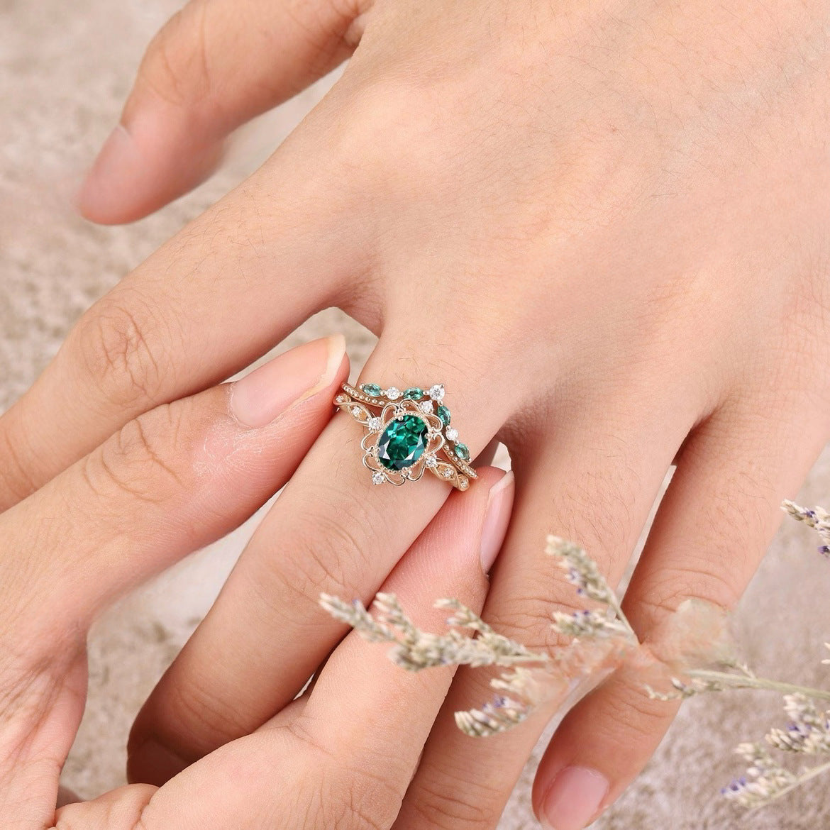 Delicate Artisan Gold Ring