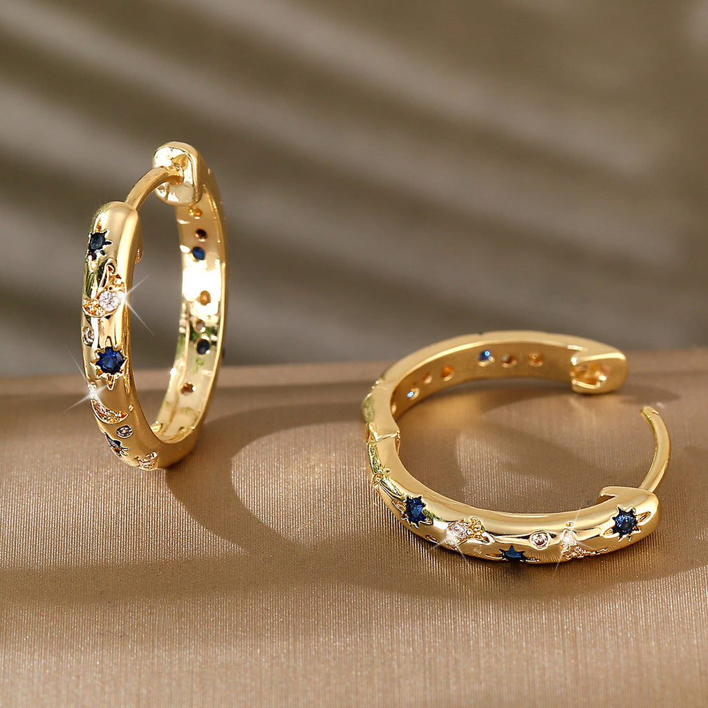 Vintage Handmade Gold Earring