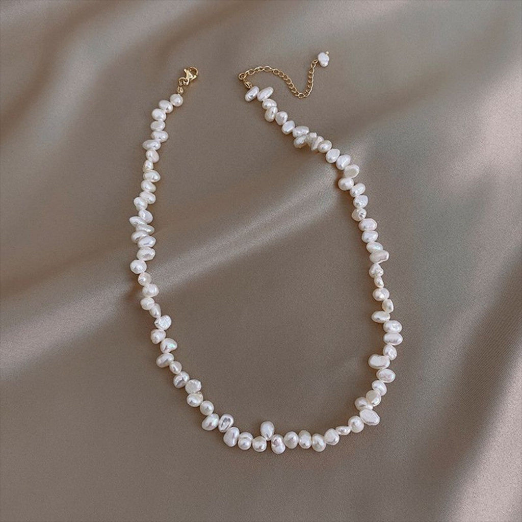 Delicate Artisan Pearl Necklace