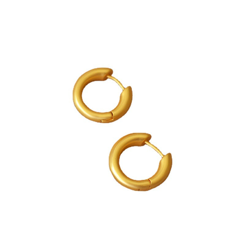 Delicate Artisan Gold Earring