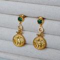 Delicate Artisan Gold Earring