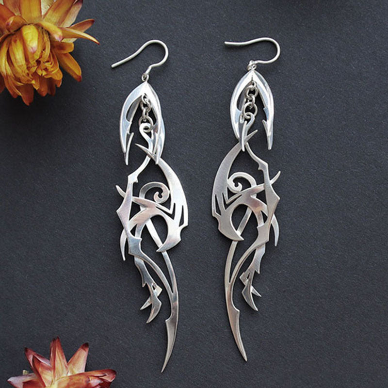 Vintage Handmade Silver Earring