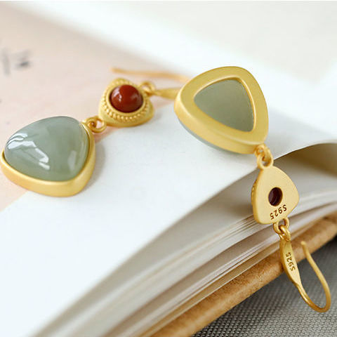 Delicate Artisan Gold Earring