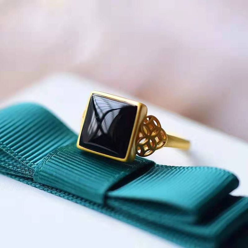 Delicate Artisan Gold Ring