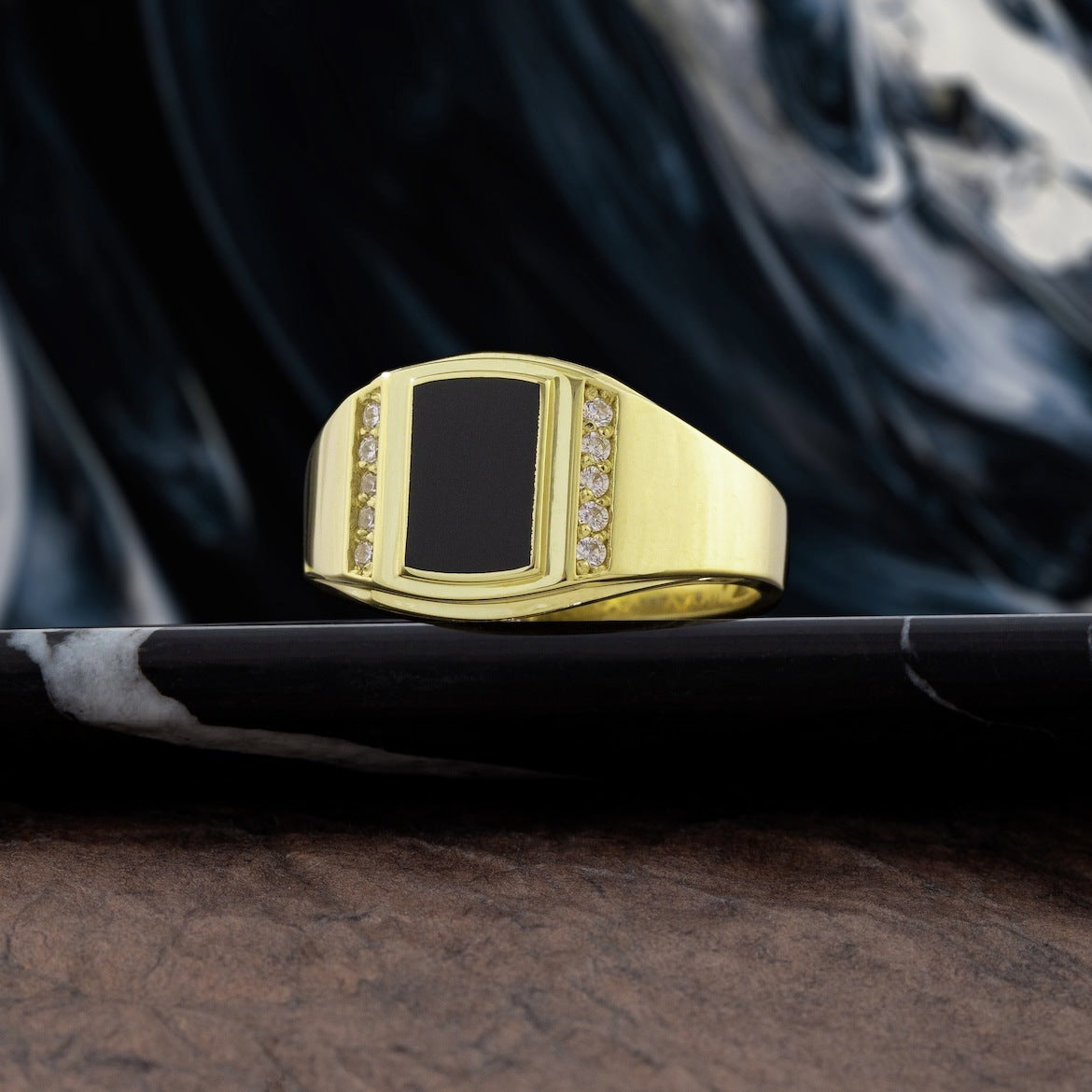 Delicate Artisan Gold Ring