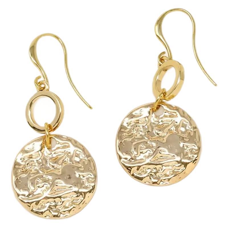 Delicate Artisan Gold Earring