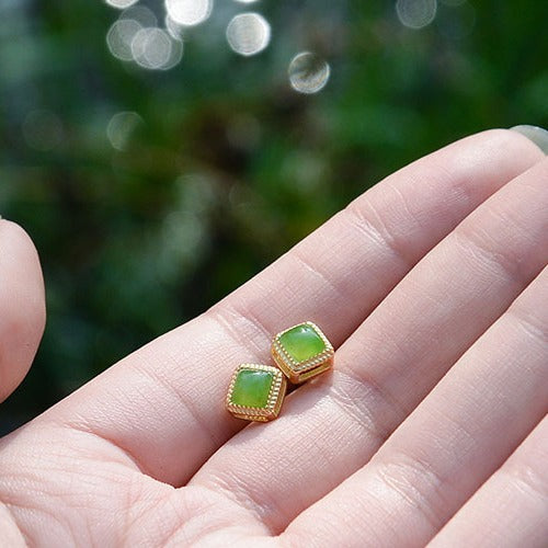 Delicate Artisan Gold Earring