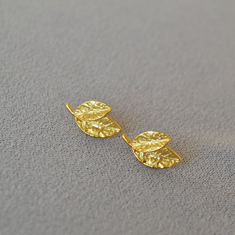 Vintage Handmade Gold Earring