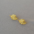 Vintage Handmade Gold Earring