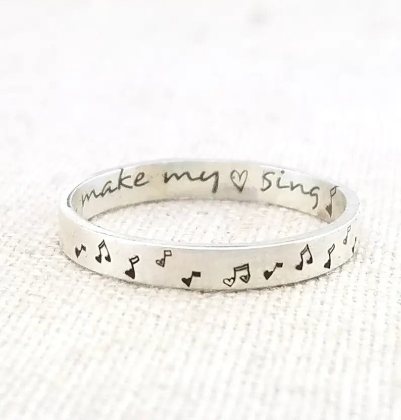 Delicate Artisan Silver Ring