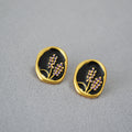 Delicate Artisan Gold Earring