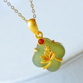 Delicate Artisan Gold Pendant