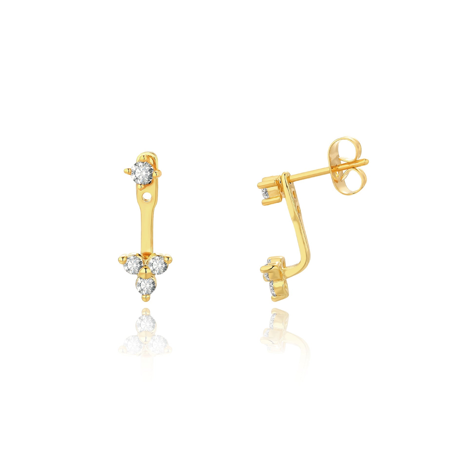 Romantic Gold Earring for Special Moments
