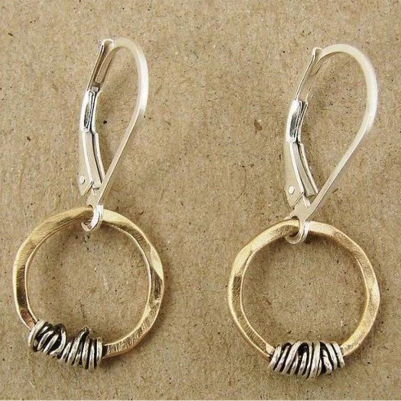 Delicate Artisan Gold Earring