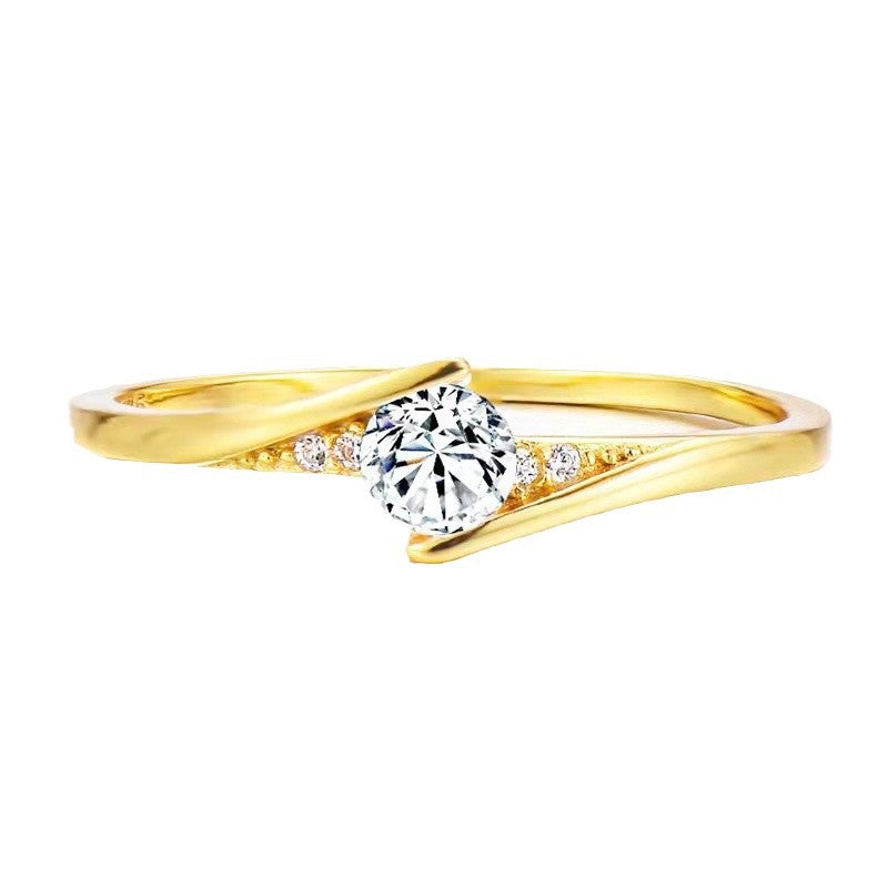 Delicate Artisan Gold Ring