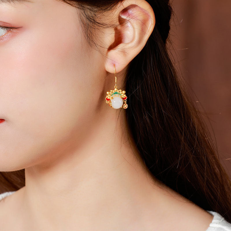 Delicate Artisan Gold Earring