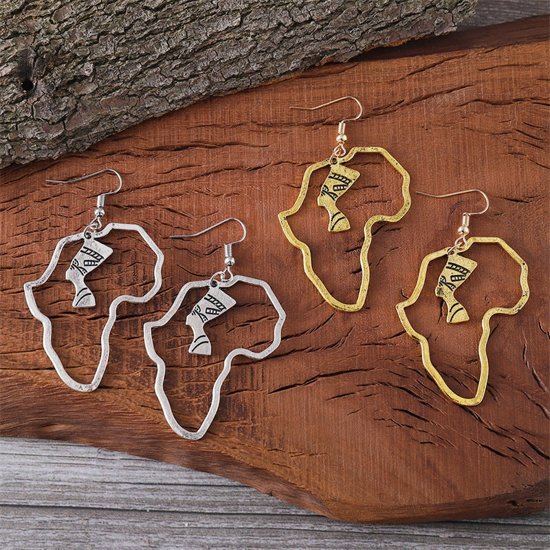 Vintage Handmade Gold Earring