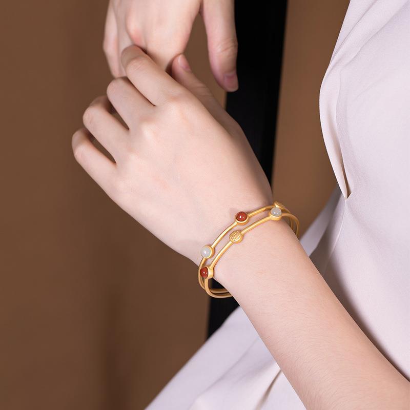 Delicate Artisan Gold Bracelet