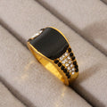 Delicate Artisan Gold Ring