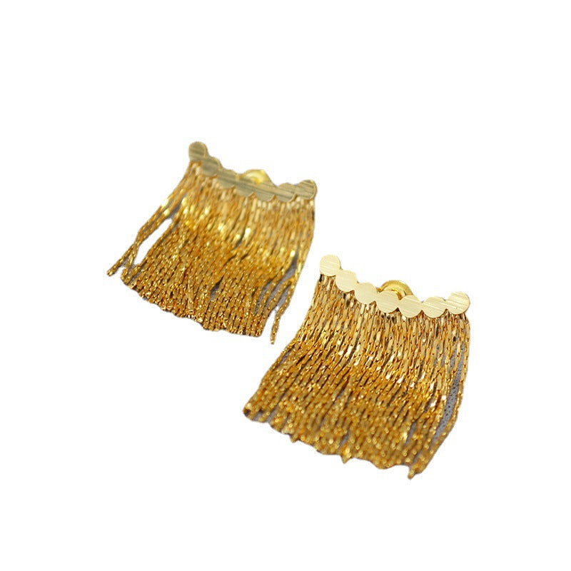Delicate Artisan Gold Earring