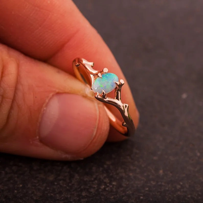 Delicate Artisan Gold Ring