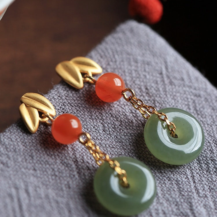 Delicate Artisan Gold Earring