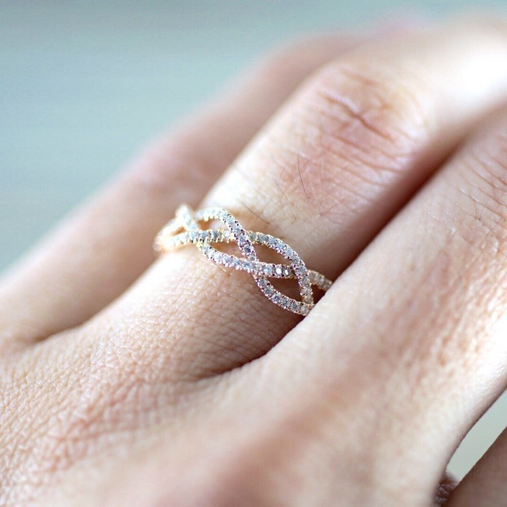 Delicate Artisan Gold Ring