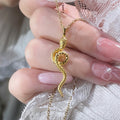 Vintage Handmade Gold Necklace