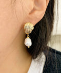 Delicate Artisan Pearl Earring