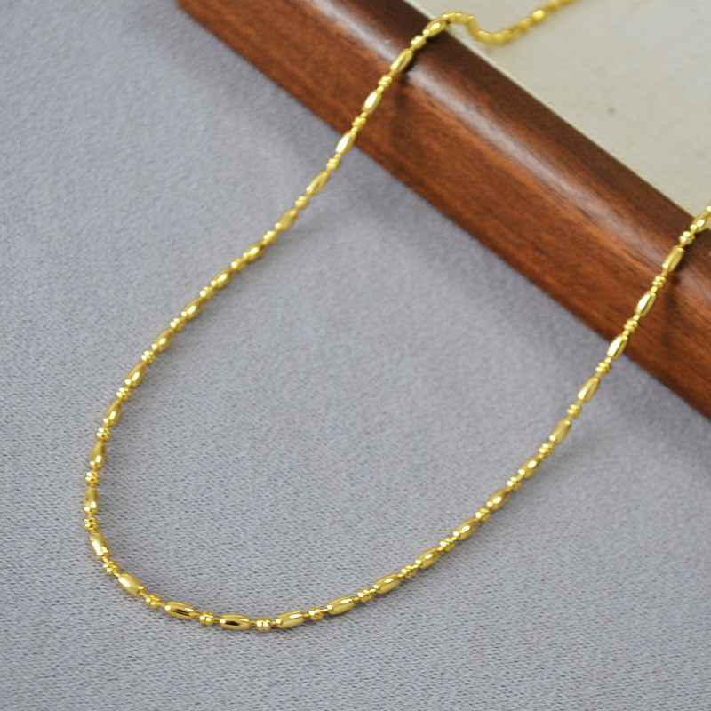Vintage Handmade Gold Necklace