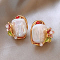 Vintage Handmade Pearl Earring
